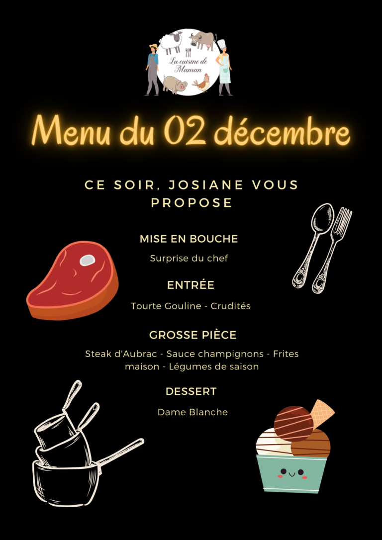 menu 2 décembre